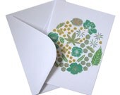 Decorative Floral Wreath Card