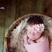 SALE - Soft Cream, Cozy, Cuddly Faux Fur Nest - Perfect Newborn Photography Prop - Plush Long Pile