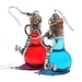 Mana and Health Potion Earrings with Key Charms PC Video Gamer