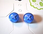 Xbox Bundle letter X blue and Y yellow Stud Earrings