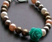 Blue Rose Day of the Dead Bracelet