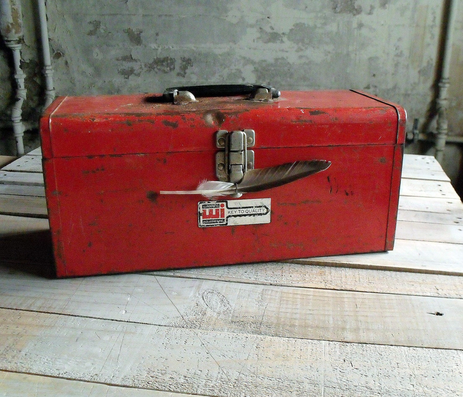 Vintage Red Tool Box