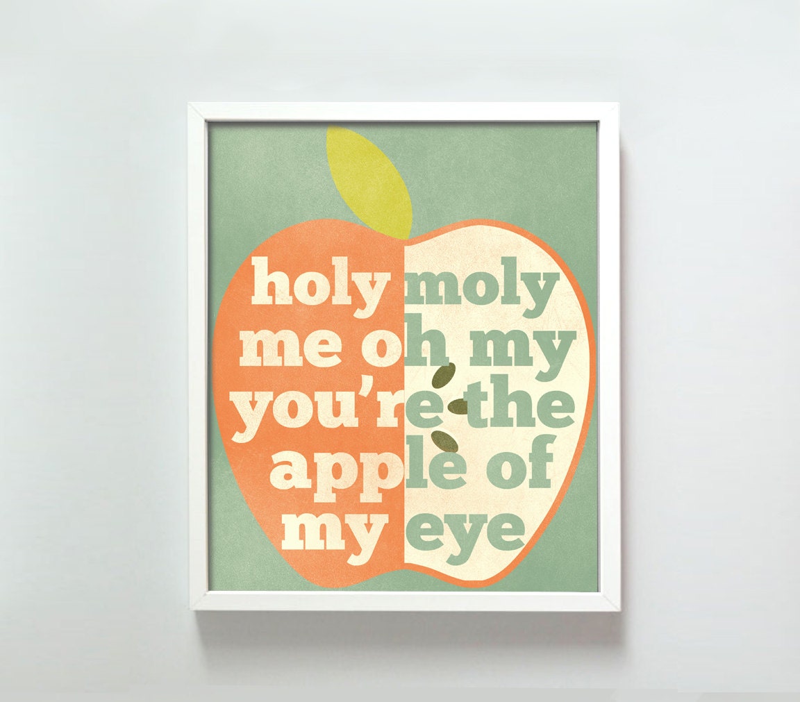8x10 Apple of My Eye print