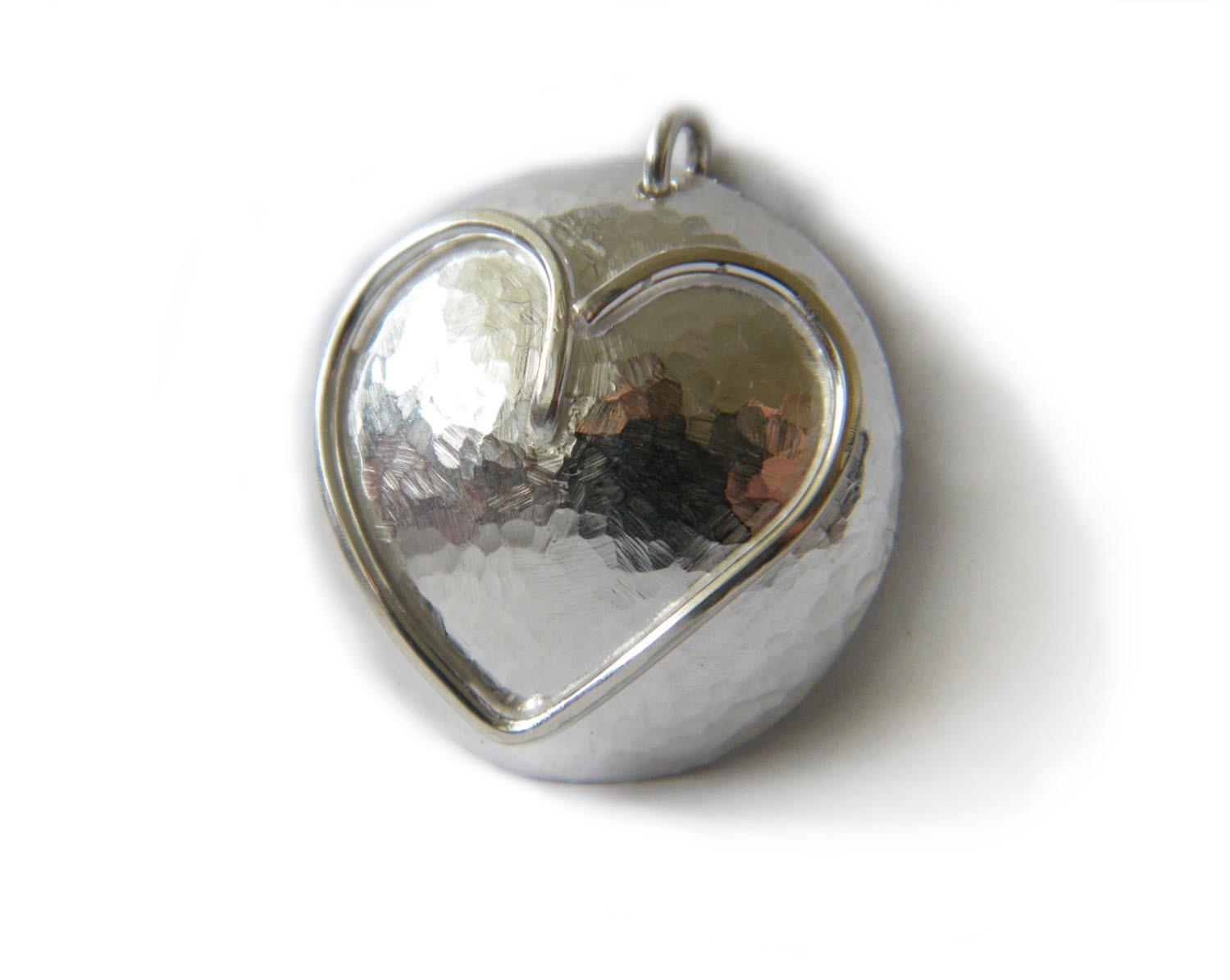 Silver locket, Heart personal locket, Custom made locket, Eco Friendly Jewelry