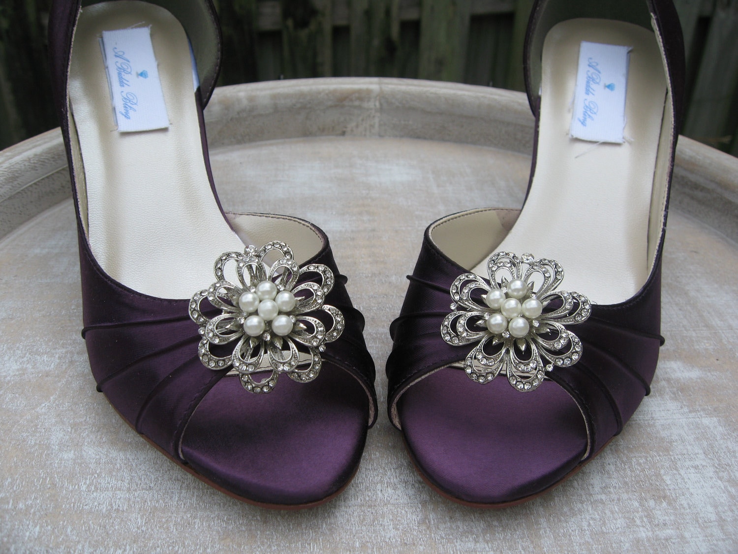 Eggplant Bridal Shoes