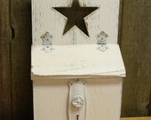Mailbox White Weathered Star Mailbox Wedding Card Box