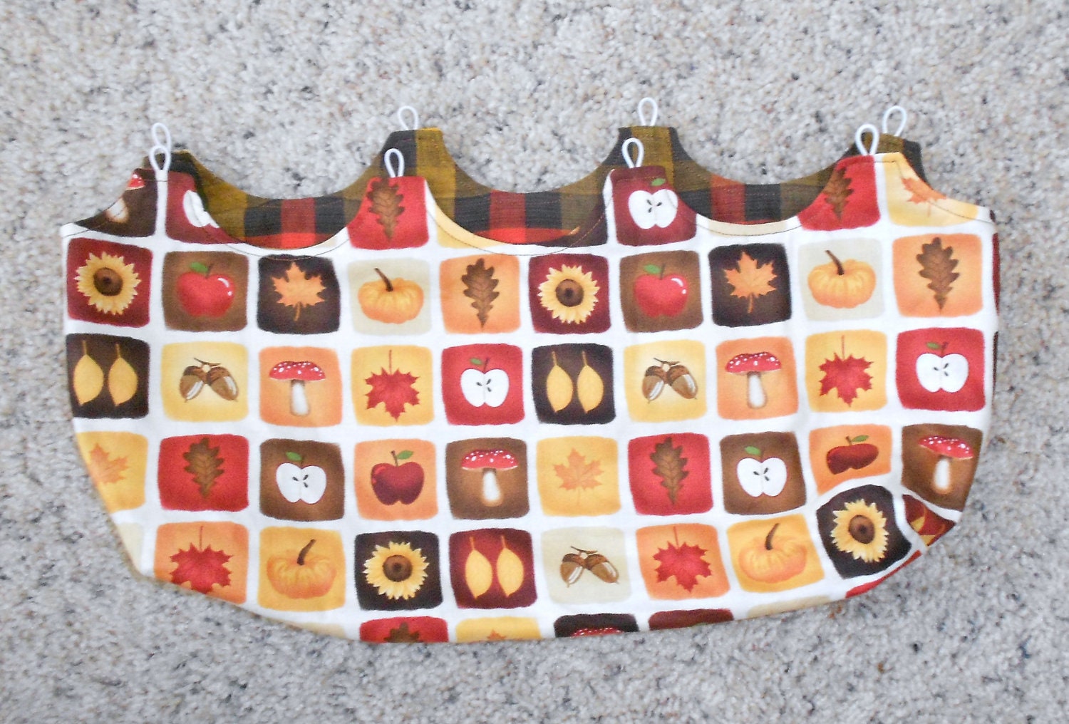 Fall Plaid and Squares Purse Cover