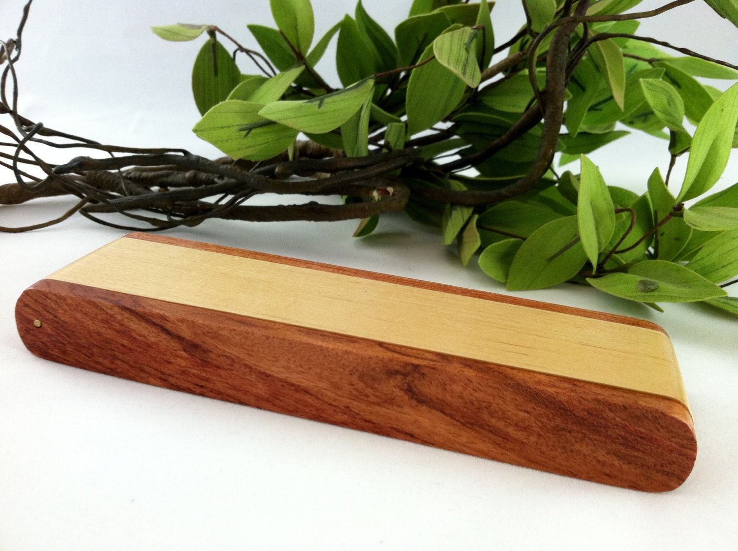 The Royal Blues Hand-Crafted Groomsmen Pen with a Two-Tone Rosewood and Maple Pen Gift Box - Free Engraving