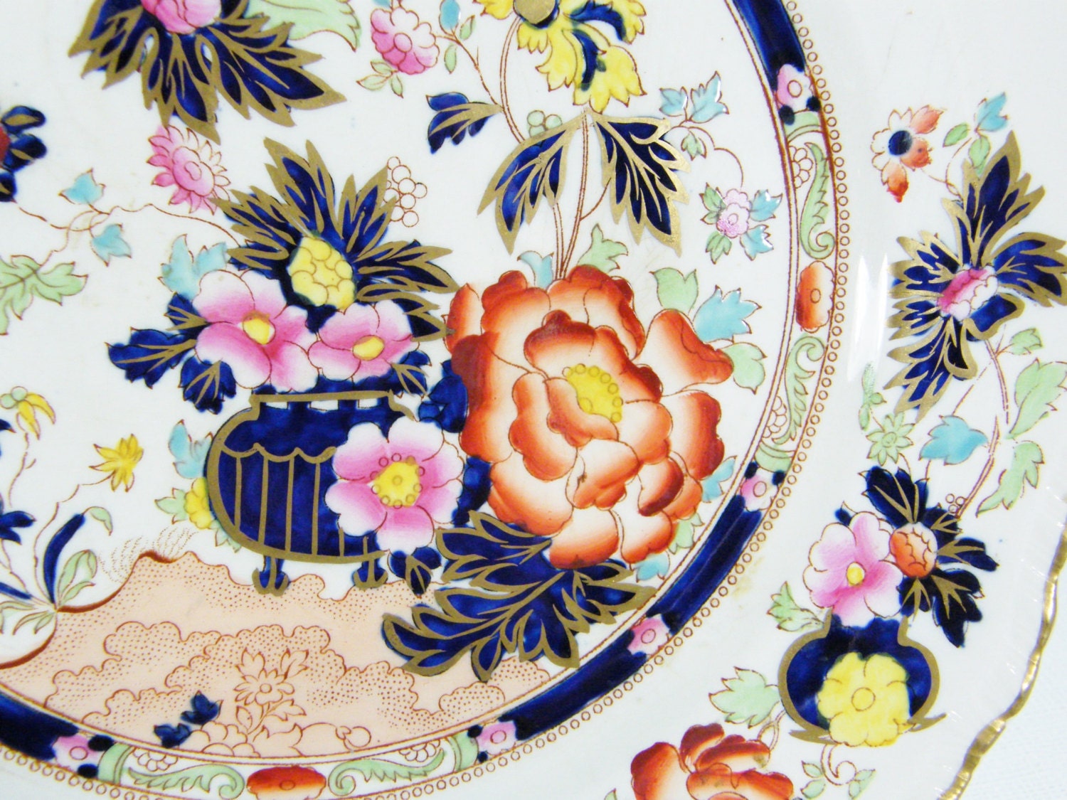 Antique Plate English Mason's Ironstone IMARI style