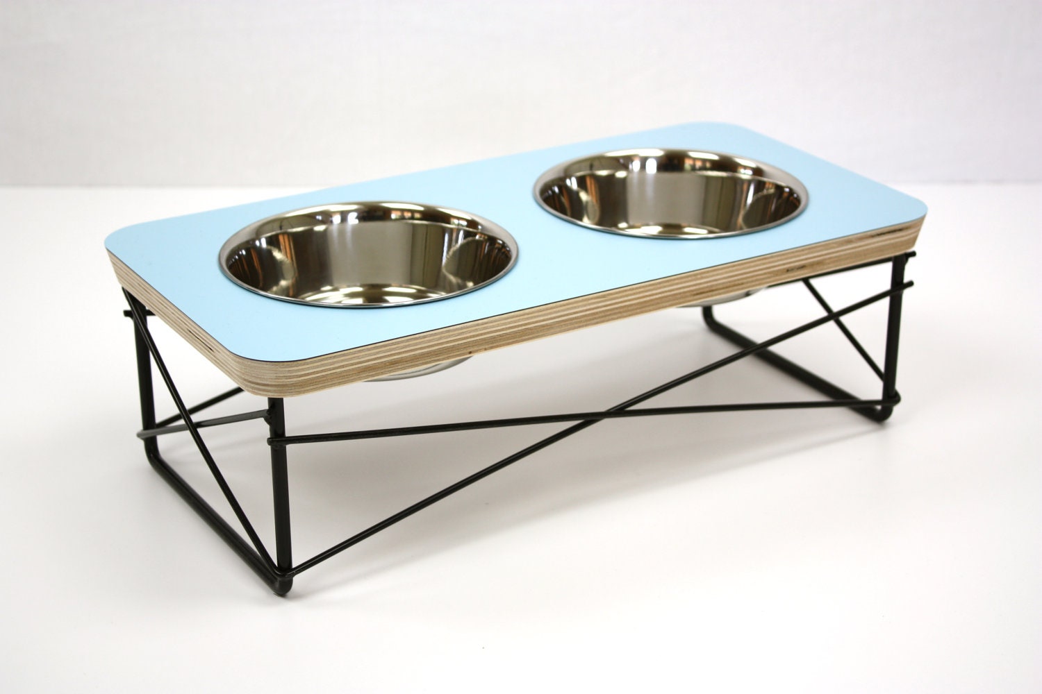 Cat or Dog Bowl Food and Water Feeder - Elevated