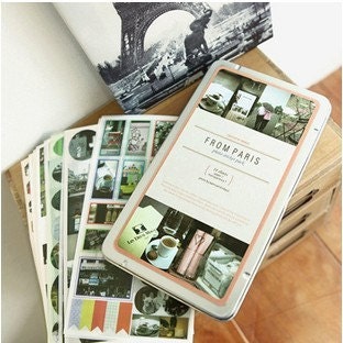Korea Iron Boxes World Image Photo Stickers---Paris