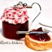 Miniature Food Earrings: Bread and Cherry Jam Jar - Miniature Food Jewelry - Miniature Jar - Kids Jewelry