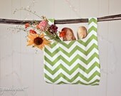 Chevron Green Market Bag