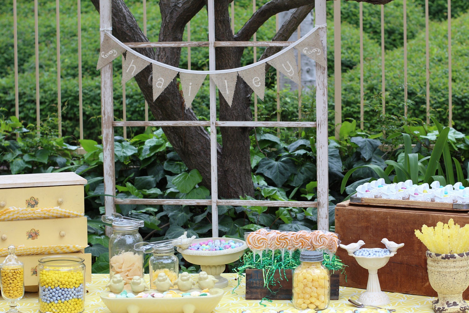 CUSTOM Banner - Up to 10 Characters of Your Choice Great for weddings, showers and parties