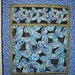 Butterfly Wall Art Quilted or Table Topper in Timeless Treasures Shimmer Fabric Line
