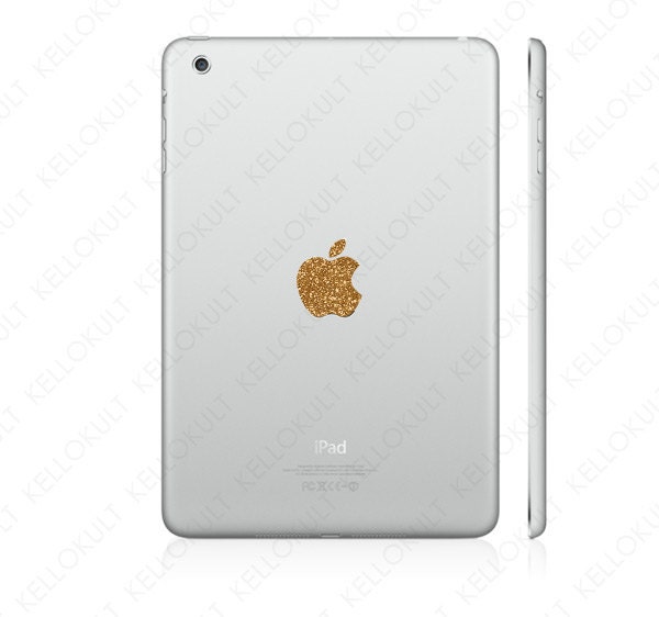 iPad Mini Sparkling Gold Apple Overlay