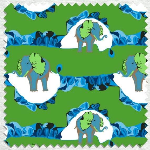 Fabric in Cameo Pattern Jade color
