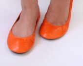 Citrus - Handmade Leather ballet flat shoes -  CUSTOM FIT