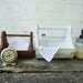 RESERVED for Kate - Wooden Egg Basket - Distressed Cottage White - Wooden Tote