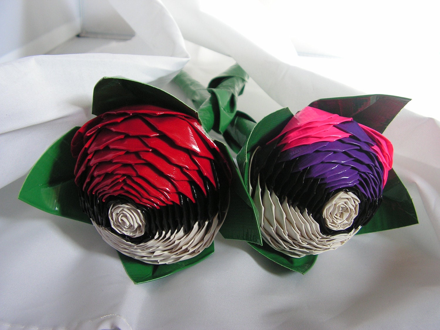Duct Tape Pokeball and Masterball Rose Set