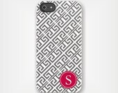 Personalized iPhone 5 Case 4 / 4S or 3G or Samsung - Greek Key - Custom Designed Cover - original design by a drop of golden sun