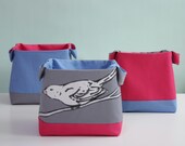 Storage baskets set - Cuckoo print