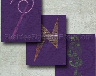 Harry Potter Movie Art Print Three Set - Prints Only