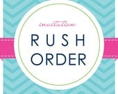 Rush Order for any Invitation Listed by 505 Design Paperie