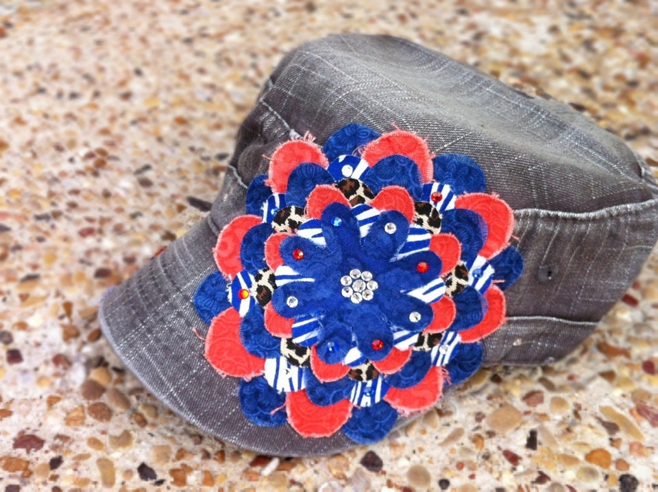 Oklahoma City Thunder Frayed Flower Hat