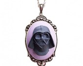 Darth Vader Necklace - Star Wars Cameo Jewelry