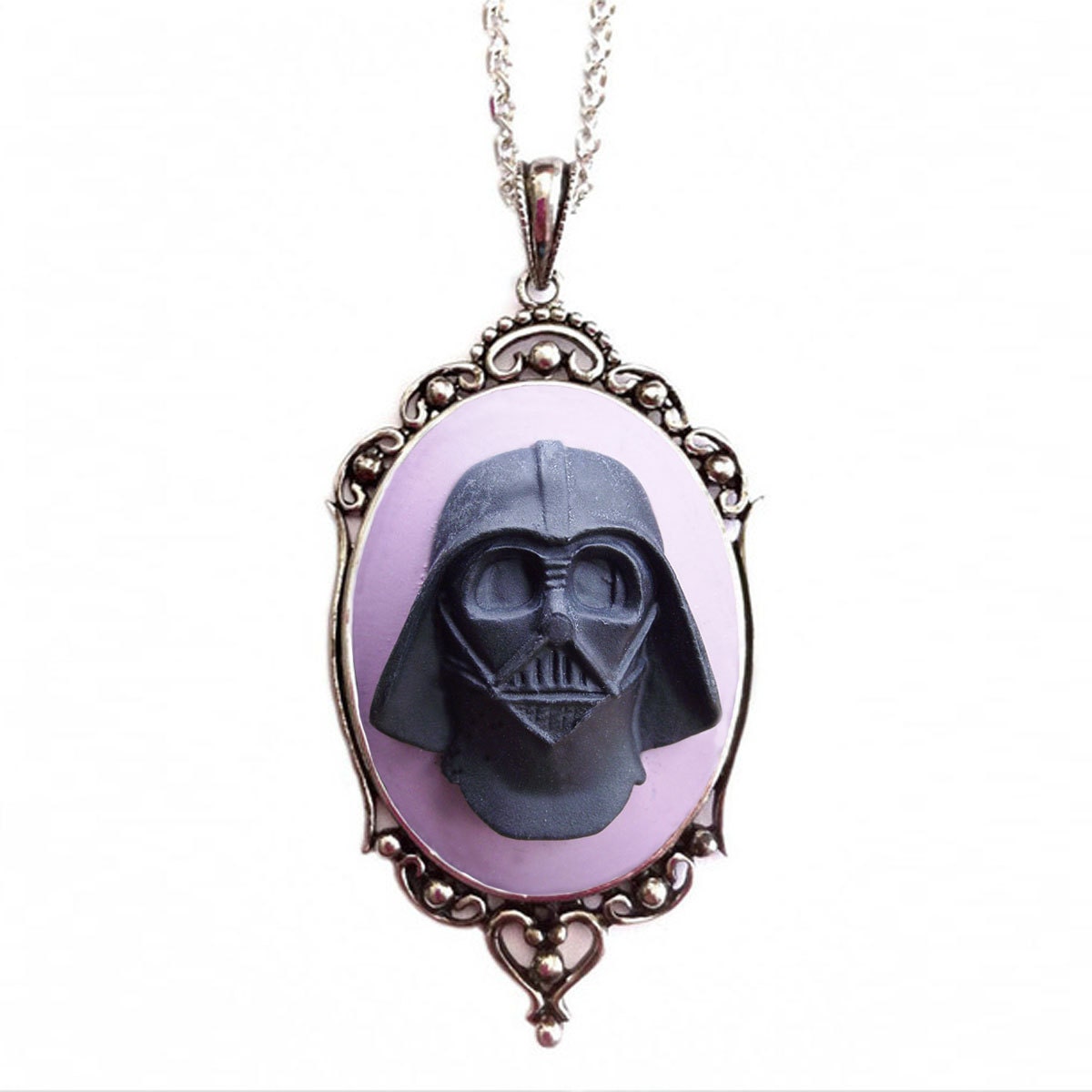 Darth Vader Necklace - Star Wars Cameo Jewelry