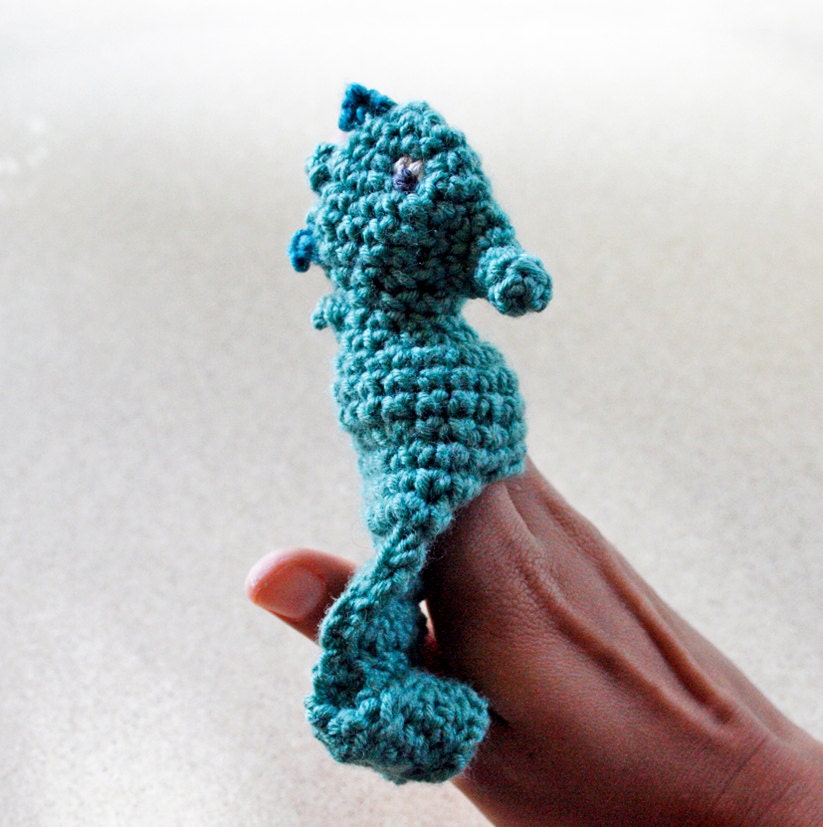 Finger puppet - Sea horse - Made to order