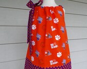 Girls Pillowcase Dress Clemson Tigers