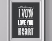 Art Print 8x10 - Vow