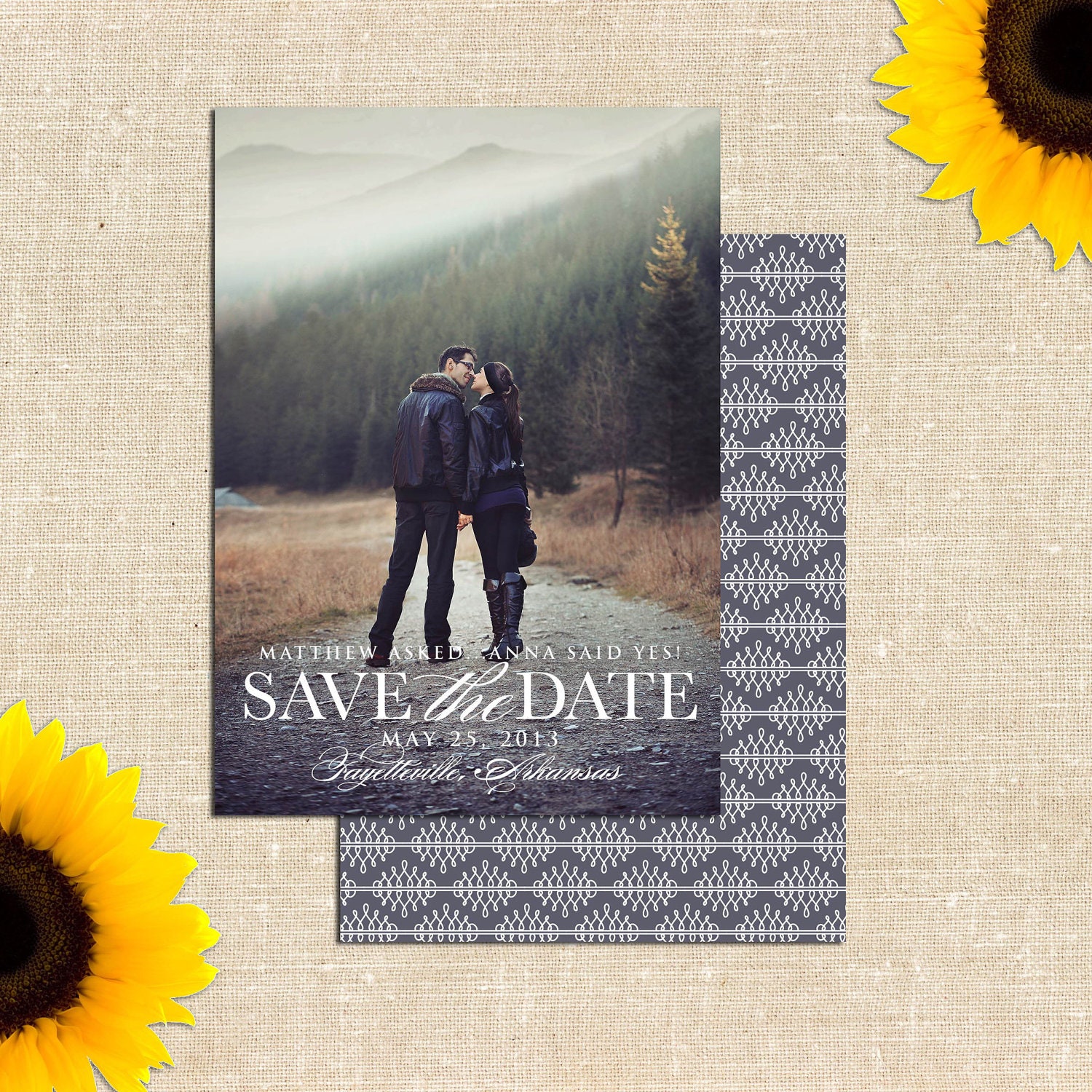 DIY PRINTABLE Anna Photo Save the Date