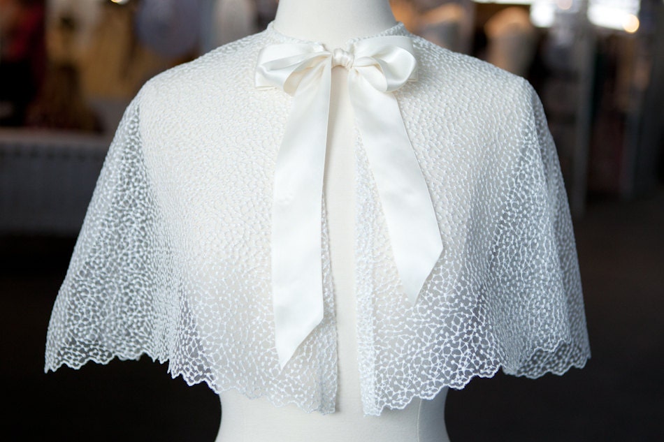 Stella Evening Cape with Bow