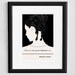 Illustration, Virginia Woolf Quote, Fine Art Prints andArt Posters, Black and White, Silhouette Art, Woman Drawing