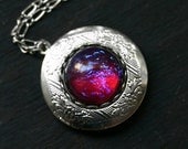 Dragon Breath Fire Opal Locket