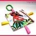 Hawaiian Taggie Crinkle Toy - Baby Girl  - Sensory - Teether - Leis n Luaus