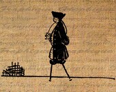 Pegleg PIRATE Pirates Theme Ship Digital Collage Sheet Download Burlap Fabric Transfer Iron On Pillows Totes Tea Towels No. 4266