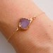 RESERVED Druzy Bracelet in Peony Pink