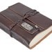 Brown Leather Journal with Bookmark