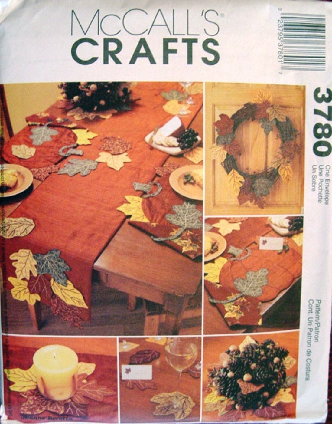 McCalls Crafts 3780 Thanksgiving Craft Pattern