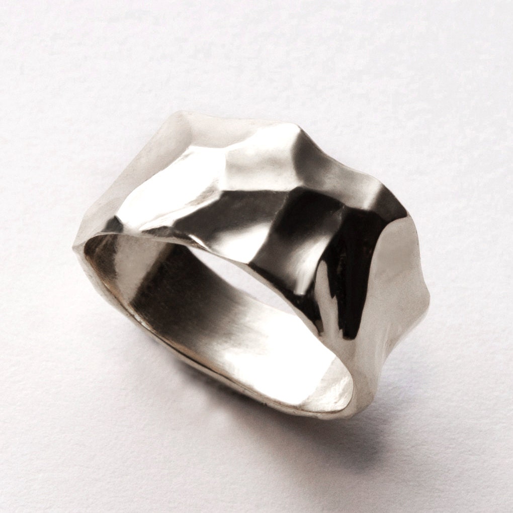 Butter No.2 - 14K Gold Wedding Band, White Gold Ring, unisex ring, wedding ring, wedding band, mens band