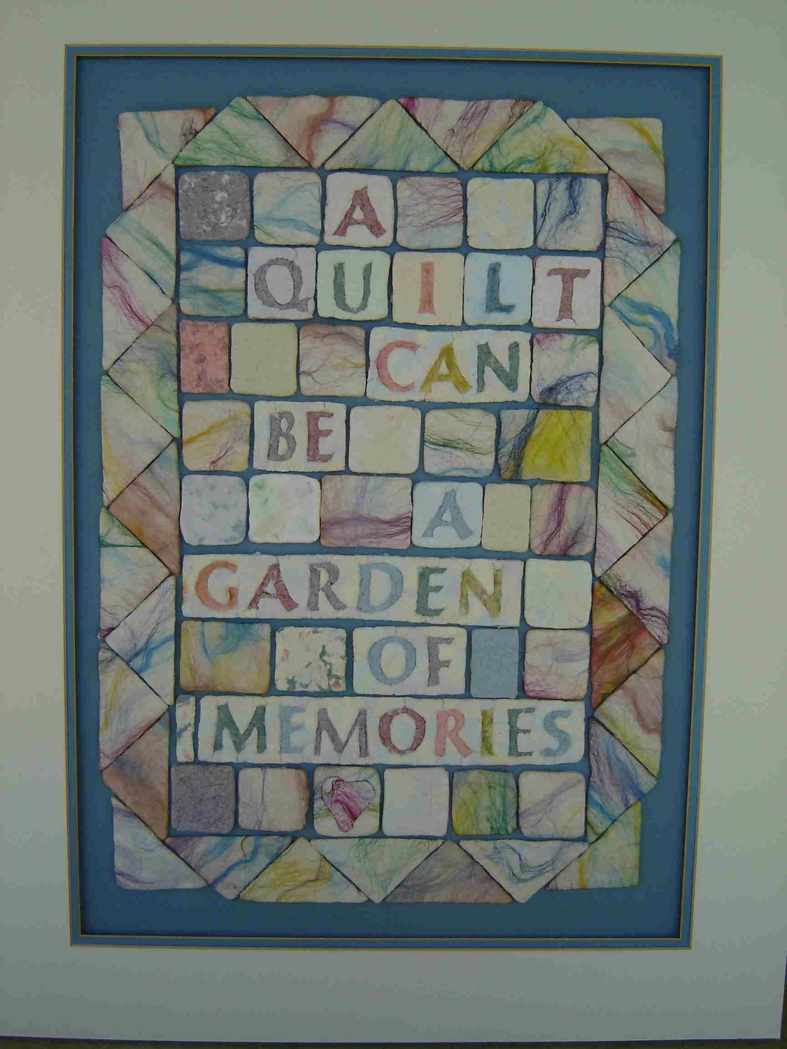 Silk and Cast Paper Mosiac