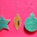 NES Nintendo Circuit Board Christmas Tree Ornaments 3 Piece Set