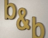 Wooden Letters and Ampersand 6 inch Wedding Wood Letters Nursery Initials Alphabet Baby Name Initials Monogram