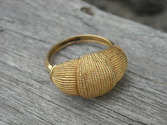 Vintage Ring, Vintage Gold Ring, 1980's, Vintage Jewelry,