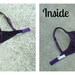 Vintage Bra, Victoria's Secret, Vintage Lingerie, Velvet Bra, Purple Bra, 1990s, Size 34B,