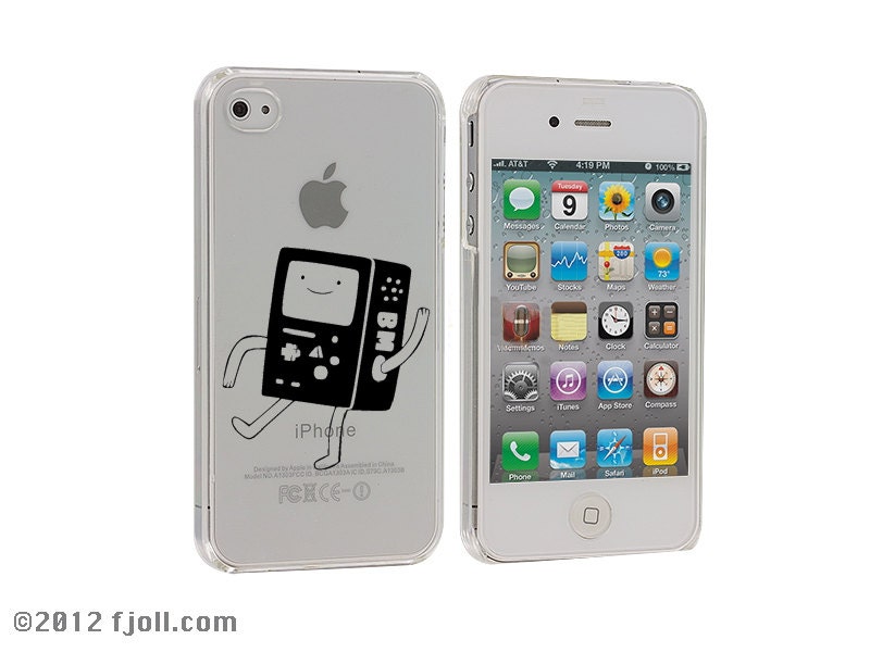 Adventure Time Beemo Clear iPhone 4 4S Case